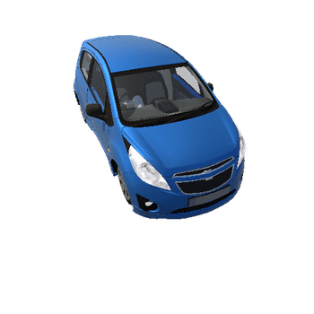 Car with Interior 32_Blue